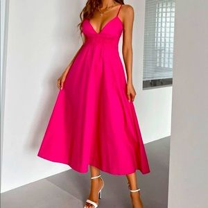 Fuscia maxi dress